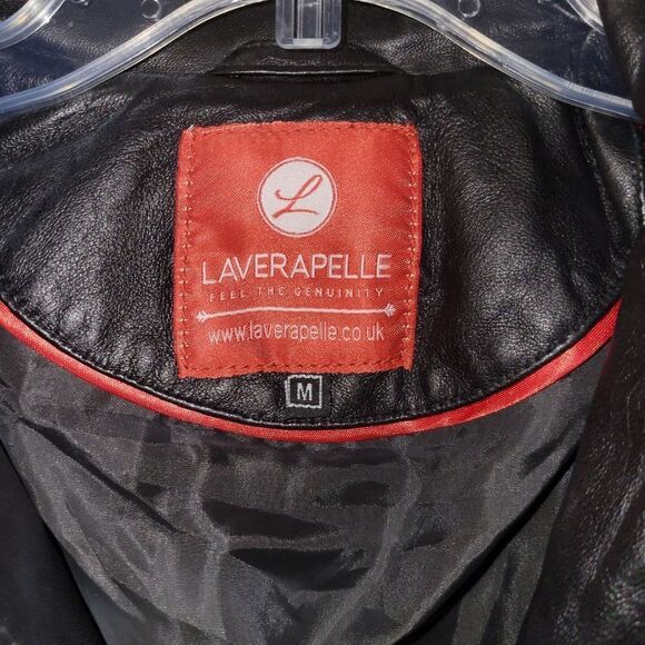 LAVERAPELLE LEATHER JACKET SIZE MEDIUM. ^ - Picture 3 of 4